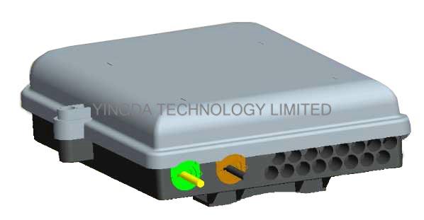 2In 16Out Fiber Access Terminal Box, Uncut Cable Termination Box for