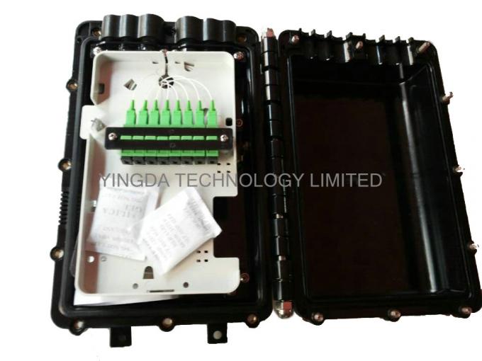 Aerial Fiber Optic Cable Joint Box 1 x 2 Bare PLC Splitter For Bunchy Fibers 8 Cores