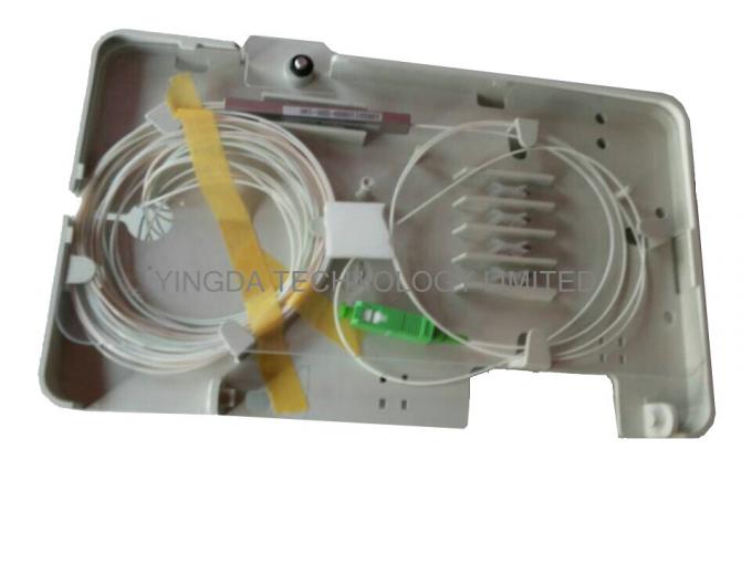 Aerial Fiber Optic Cable Joint Box 1 x 2 Bare PLC Splitter For Bunchy Fibers 8 Cores