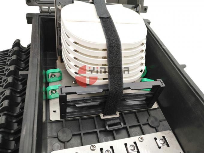 24 Ports 96 Cores PP Drop Cable IP68 Wall Mounted Fiber Optic Junction Box Inline Closure