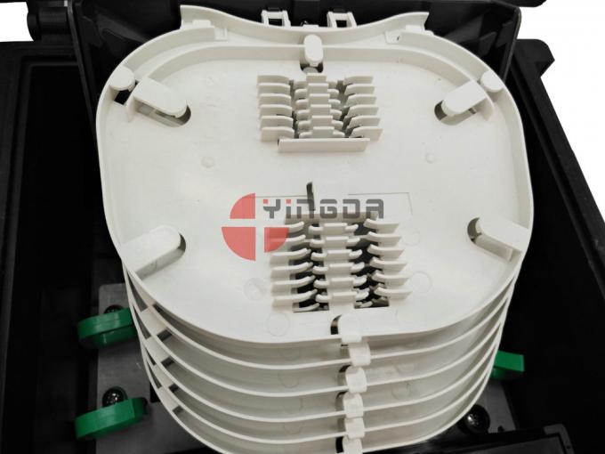 24 Ports 96 Cores PP Drop Cable IP68 Wall Mounted Fiber Optic Junction Box Inline Closure