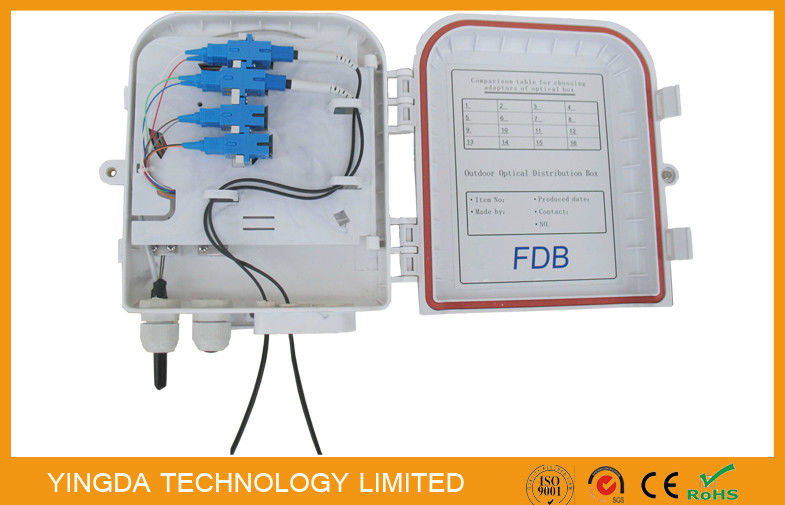 Waterproof 1 x 8 Plc LC SC Fiber Optic Splitter Box , Fiber Optic Junction Box