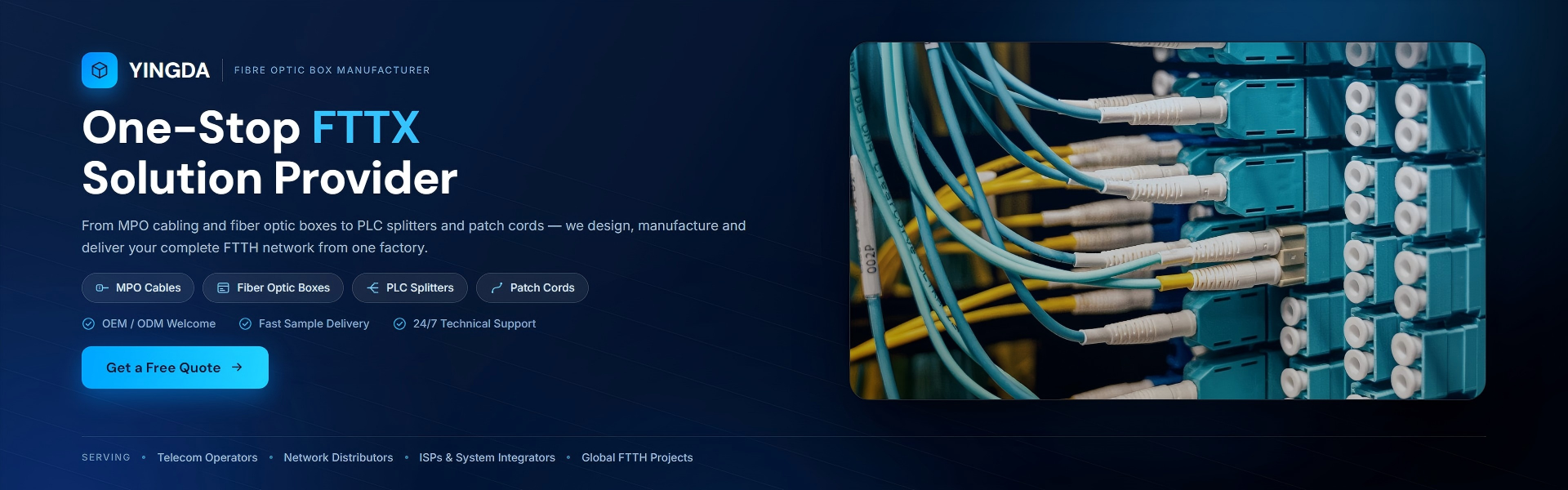 Quality Fiber Optic Termination Box factory