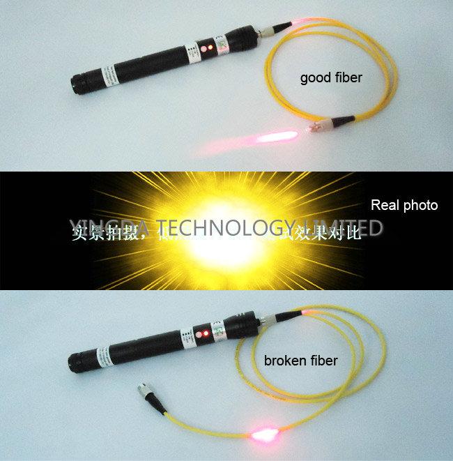 Fiber Visual Testing Tools Black Handheld Fiber Test Visual Fault Locator Fiber Tool Kits 20MW ...