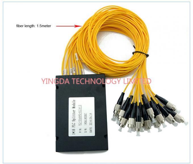 High Precise FTTH Network Passive Optical Splitter Module FC UPC SM 2.0mm