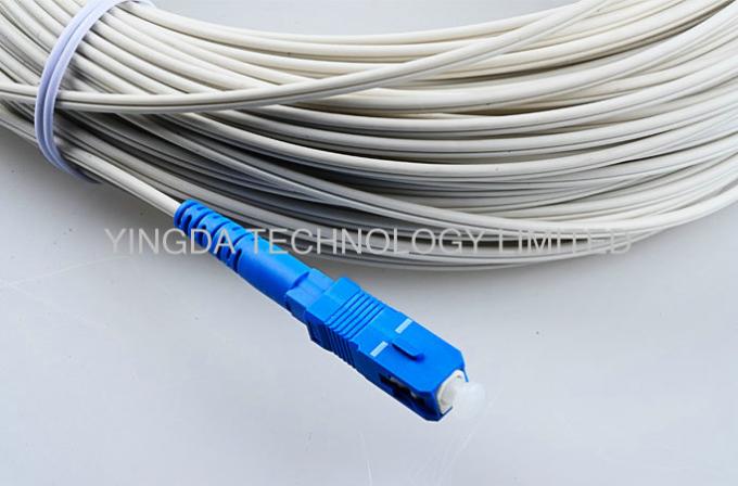Indoor FTTH Fiber Optic Patch Cord 3M With SC / UPC Connectors FRP ...