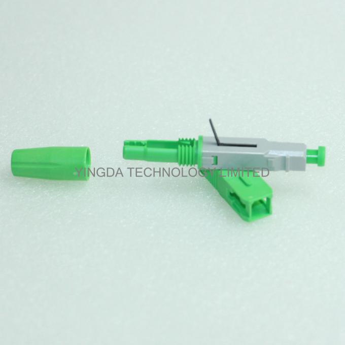Green / Blue SC UPC APC Field Installable Connector FTTH Use