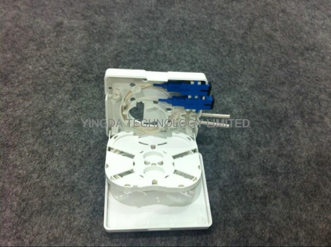 Plastic Fiber Optic Termination Box Wall Socket 2 Port SC 86 Type
