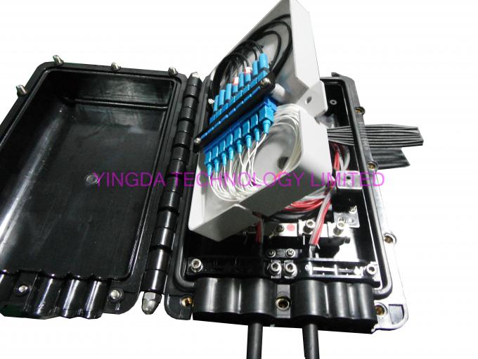 Straight Through Fiber Cable Joint Box 6 Ports 295 * 202 * 81mm Dimension