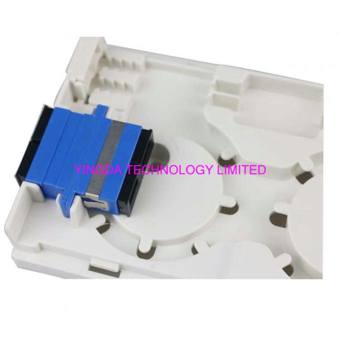 2 Core optical fiber termination box load with SC/upc duplex adapter ...