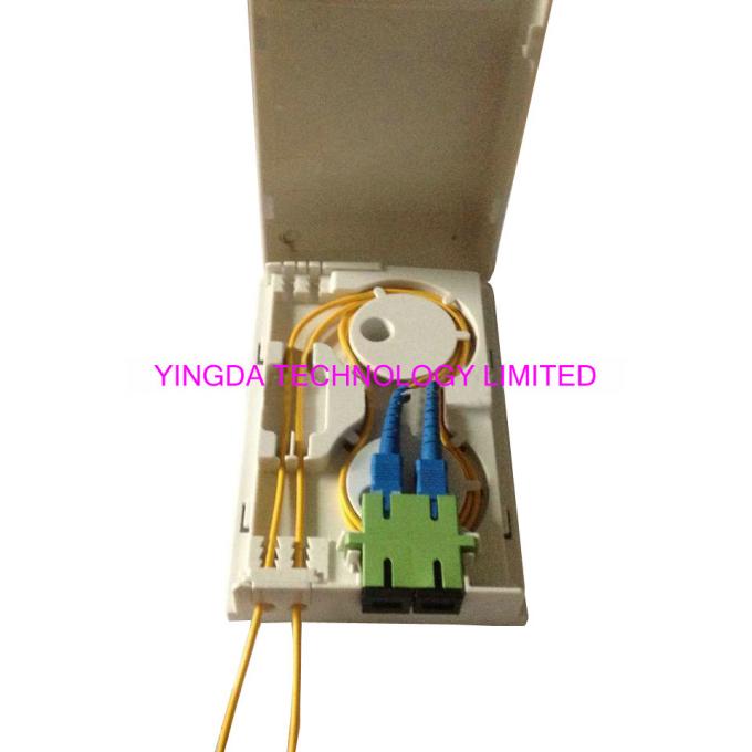 2 Core optical fiber termination box load with SC/upc duplex adapter ...