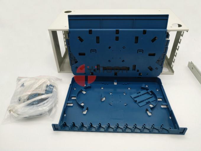 72 Port Fiber Optic ODF Optical fiber patch panel , Rack Mount Fiber ...