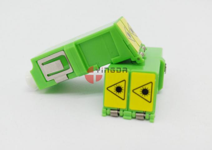 Single-mode Simplex Fiber Optic Adapter LC/APC, Green LC Fiber Optic ...