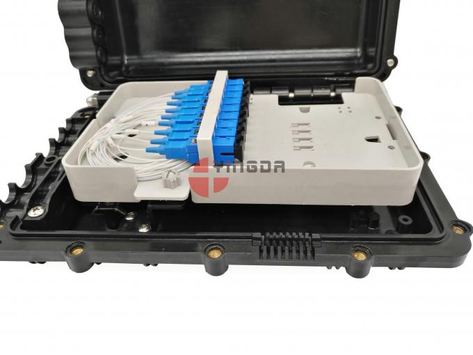 Straight Through Fiber Cable Joint Box 6 Ports 295 * 202 * 81mm Dimension