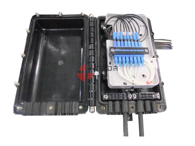 Straight Through Fiber Cable Joint Box 6 Ports 295 * 202 * 81mm Dimension