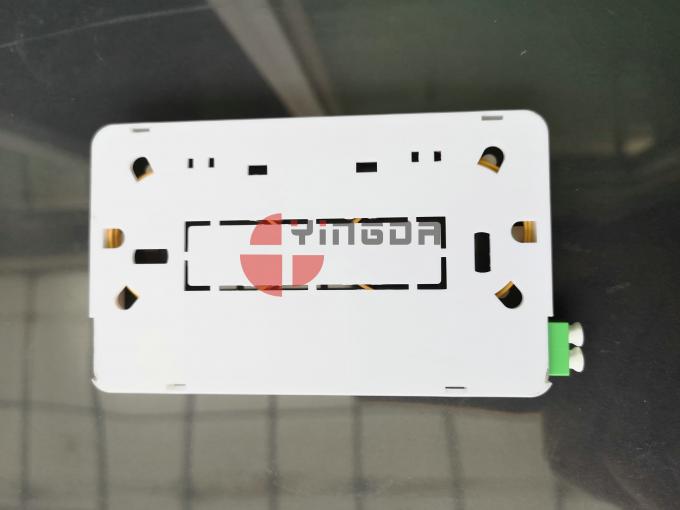 2 Port LC/APC Duplex Optical Fiber End User Subscriber Box Plastic Wall ...