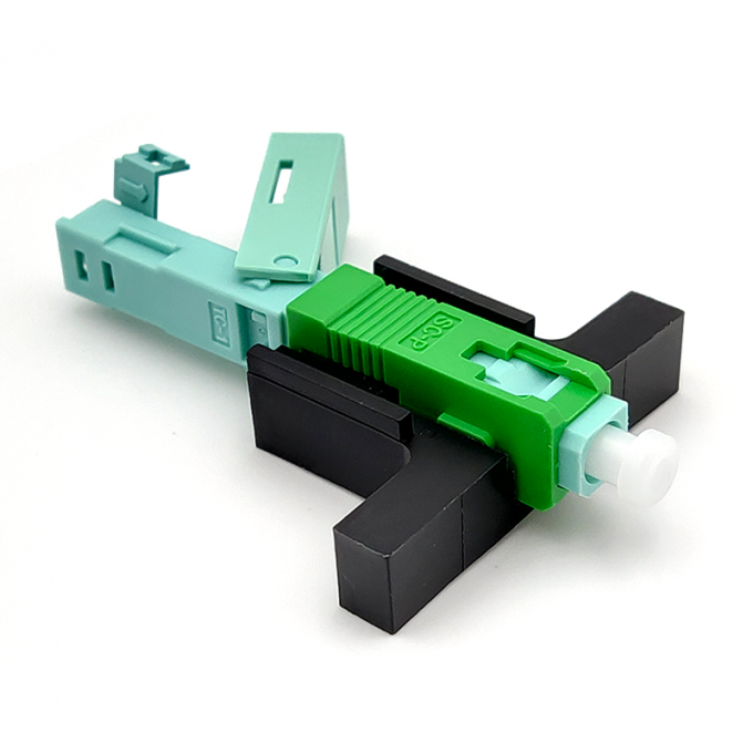 5G 0.2dB Ceramic C-Groove Fiber Optic Terminated Field Installable SC APC Connector 2*3mm Drop Cable 5