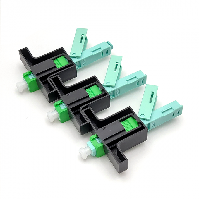 5G 0.2dB Ceramic C-Groove Fiber Optic Terminated Field Installable SC APC Connector 2*3mm Drop Cable 7