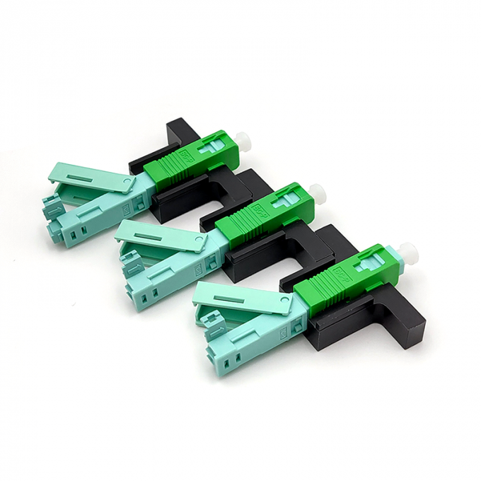 5G 0.2dB Ceramic C-Groove Fiber Optic Terminated Field Installable SC APC Connector 2*3mm Drop Cable 8