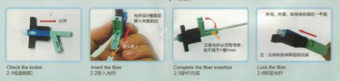 5G 0.2dB Ceramic C-Groove Fiber Optic Terminated Field Installable SC APC Connector 2*3mm Drop Cable 10