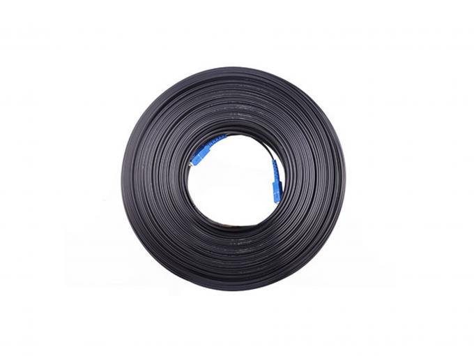 FTTH Figure 8 Flat Drop Cable Fiber Optical Patch Cord SC Connector ...