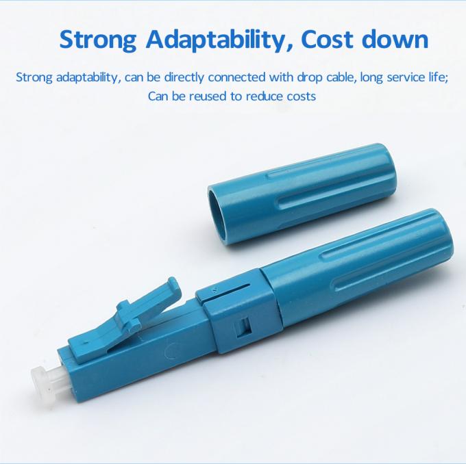 FTTH Fast Installable Connector, LC UPC Fast Connector for 2x3mm Drop Cable