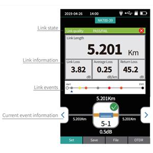 1310/1550nm SM Test Range 5m-60Km Mini OTDR 9 in 1 Tester with APC UPC SC/FC/ST/LC Adapter 3