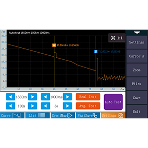Fiber Tool Kits OTDR Fiber Optic Tester 1310/1550nm 26/24dB Test Rang 500m-100Km 4