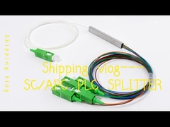 1*4 SC/APC mini PLC Splitter Block Type 900um FTTH PON Passive ODN LSZH 1Meter Pigtails