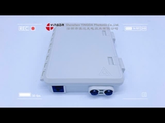 IP65 SC 2 Core Optical Fiber Terminal  Connection Box White Wall Mounting