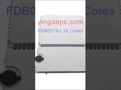 FDB0216J 16ports FTTH 1*8 PLC Splitter Optical Distribution Box IP65 Indonesia Telecom 2 Doors Gray