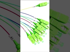 1x3 Fiber Optical PLC Splitter Singlemode G657A SC APC Connector 1260 - 1650 Nm