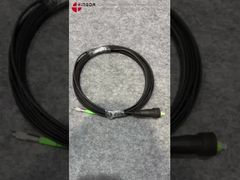 Fiber Optic Patch Cord with SC/APC Metal Housing Rubber Boot To Protect Connection 