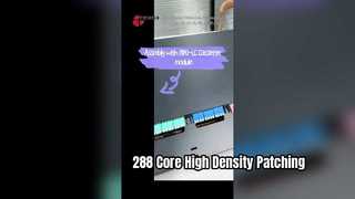 High Density 288 Core MPO MTP Fiber Patch Panel Solution
