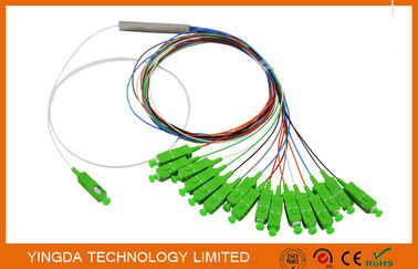 Broadband FTTH Splitter Coupler 1 x 16,1:16 Fiber Optic PLC Splitter Ribbon 900um SC APC Connectors