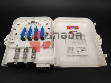Optical Outdoor 1X8 PLC Fiber Optic Splitter Box IP65 , 3In 8Out Distribution Box FDB0208C