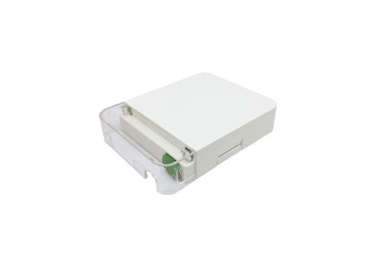 1 Port Customer Wall Outlet Fiber Terminal Box Faceplate SC / APC Connectors
