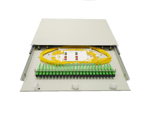 thumbnail image 2 of Telecom Specialties 24 Port Fiber Patch Panel – SMF FDP SC/UPC, 1U Wall Mount, LGX Adapter Strip, WM2-2LGX-BK-WW 2 of 2