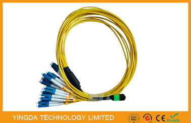 Multi - Fiber Bundle MTP MPO Cable , MPO - LC Fan Out Patch Cord 2mm