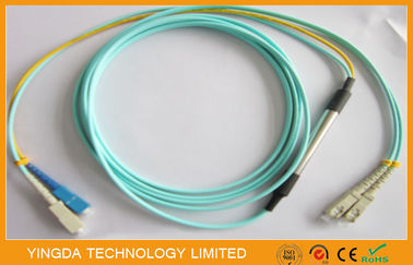 SC- SC Mode Conditioning Patch Cord Duplex 50 / 125um OM3 10G Fiber Optic Cable