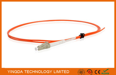 Fiber Pigtails LC Multimode Simplex 2.0mm Diameter LSZH Tight Buffer Orange