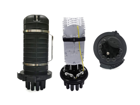 Buy PP Heat Shrink Dome Fiber Optic Splice Enclosure 9 Ports 96 Cores Arial Pole Wall Mount online manufacture