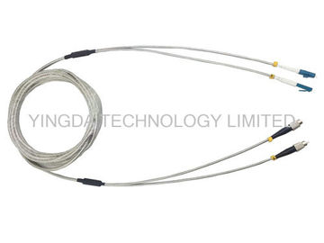 Full Armored Outdoor Optic Fiber Patch Cord DLC 2 Core Optical Cable Assembly