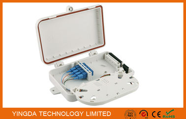 Buy Ftth / Fttx Mini Plastic Wall Mount 4 PortS Drop Cable Fiber Optic Termination Box online manufacture