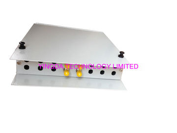 Indoor Floor Fiber Customer Terminal Box Metal Wall mount , ST Optical Distribution Box