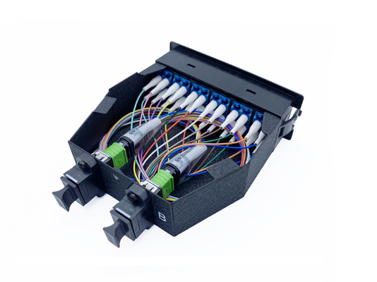 Buy 8 Fibers MPO Cassette Module G657A2 LSZH OM3 10G Multimode Cable For Data Center online manufacture