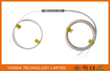 Buy White Fiber Optic PLC Splitter Steel Tube Blockless Mini Module 900um online manufacture