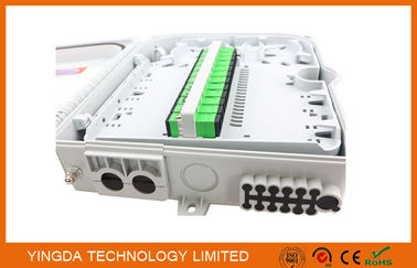 12 Cores 8 Cores FTTH Fiber Optic Termination Box / Distribution Box IP65 PLC Spiltter Distribution Box