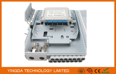 PC+ABS Material Optical Terminal Box , Fiber Optic Closure With LGX Module SC/UPC Coupler