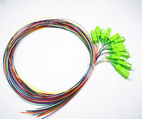 Buy SC APC Fiber Optical Pigtails LSZH 900um SM Ceramic Ferrule For Splitter Box online manufacture